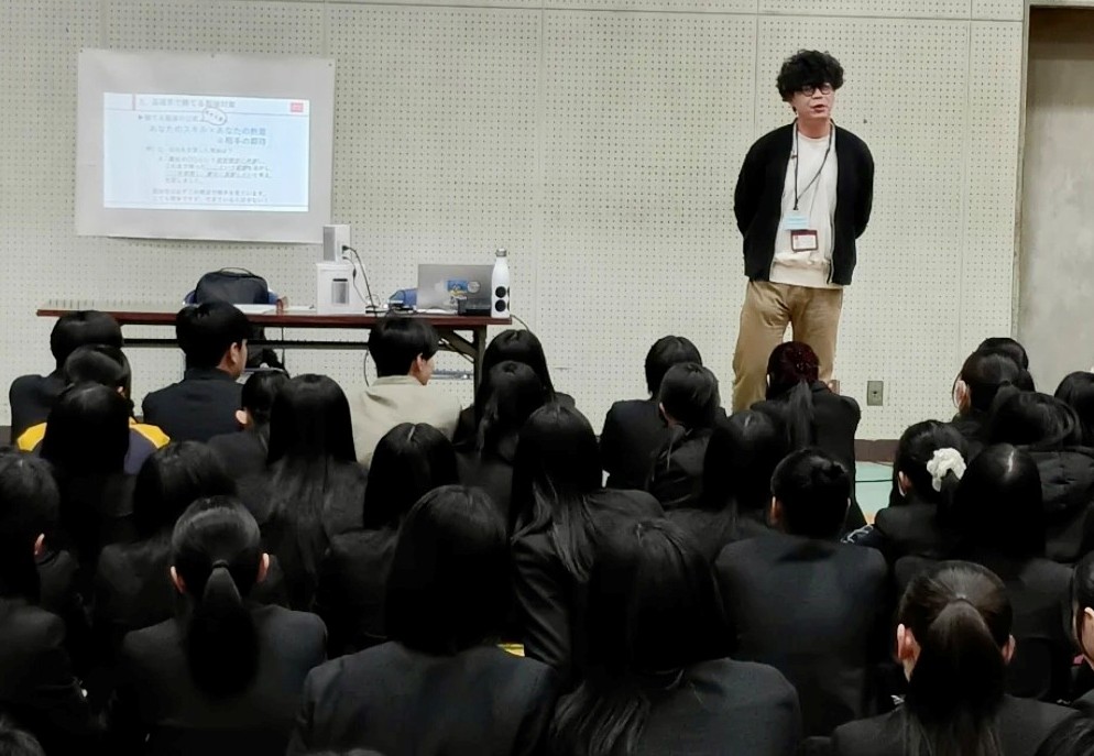 三重県立川越高校企業説明会に参加しました